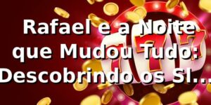 🎰 Rafael e a Noite que Mudou Tudo: Descobrindo os Slots no Rico55